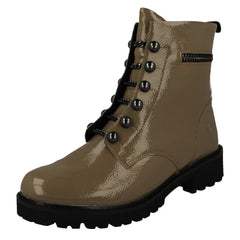 Ladies Remonte Military Style Ankle Boots D8670