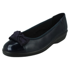 Ladies Padders Slip On Wedge Shoes - Orient