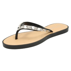 Ladies Savannah Sequin Toe Post Flip Flop Sandal