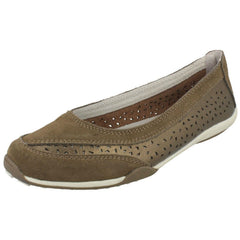 Ladies Down To Earth Suede Leather Ballerinas F80448