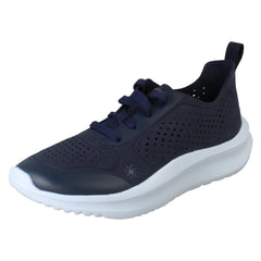 Ladies Clarks Cloudsteppers Platform Trainers - Solevana Tie