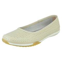 Ladies Down To Earth Ballerina Casual Shoes F80573