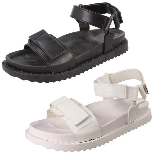 Ladies Spot On Strap Sandals F00404