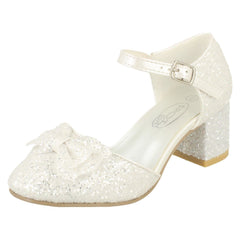 Girls Spot On Glitter Party Shoes H3081