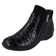Ladies Remonte Wide, Double Zip Ankle Boots R7677