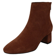 Ladies Leather Collection Suede Leather Ankle Boots F51134