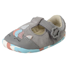 Girls Clarks Pre Walking T-Bar Shoes Roamer Myth