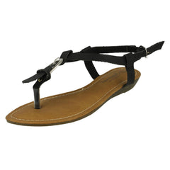 Ladies Savannah Wedge Toe Post Sandals