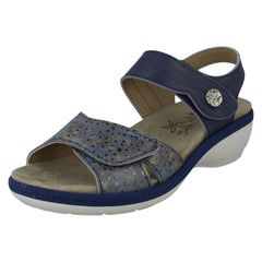 Ladies DB Shoes Double Strap Variable Fit Sandals Rosefinch