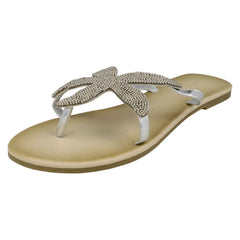 Ladies Savannah Beaded Starfish Toe Post Sandals
