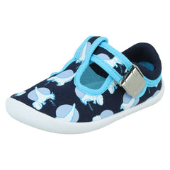 Unisex Childrens Clarks T-Bar Casual Shoe Roamer Sun