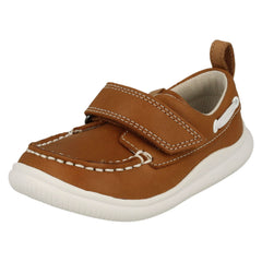 Boys Clarks Casual Boat Style Shoe Cloud Snap