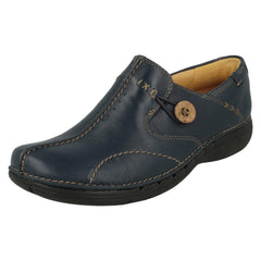 Ladies Clarks Un Structured Slip On Shoes Un Loop