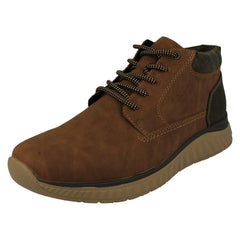 Mens Rieker Zip Up Lace Boots B0603