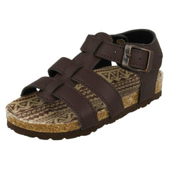 Boys Spot On Flat Strappy Sandals