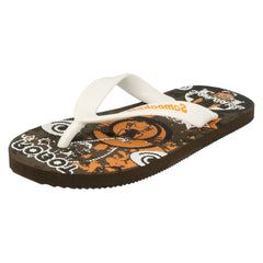 Boys Samoa Flat Plugged Patterned Insole Slip On Sandals Justin