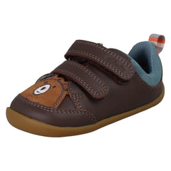 Boys Clarks Pre-Walking Bear Face Casual Shoes Roamer Eden