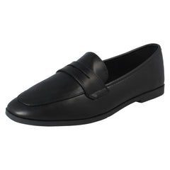 Ladies Down To Earth Flat Loafer Style Work Formal Shoes F80582