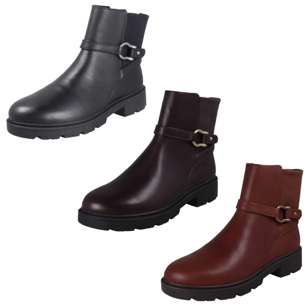 Ladies Clarks Ankle Boots Code L Bay