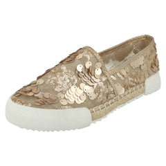 Ladies Savannah Flat Sequin Espadrilles