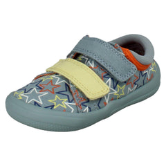 Boys Clarks Canvas Doodles Briley Fly T