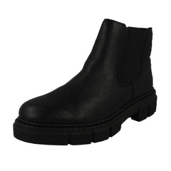 Ladies Rieker Ankle Boots With A Chunky Sole M3854