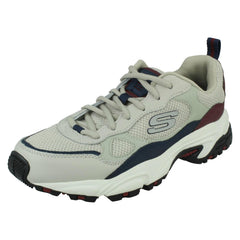 Mens Skechers Lace Up Memory Foam Trainers Bluecoast