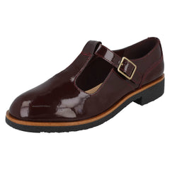 Ladies Clarks T-Bar Heeled Shoes - Griffin Town