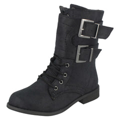 Girls Spot On Boots With Buckle Design