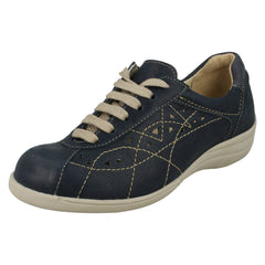 Ladies Easy B Lace Up Flat Casual Shoes Hornsea