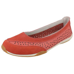 Ladies Down To Earth Suede Leather Ballerinas F80448