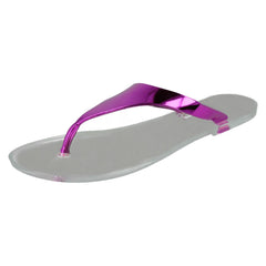 Ladies Spot On Jelly Toepost Sandals