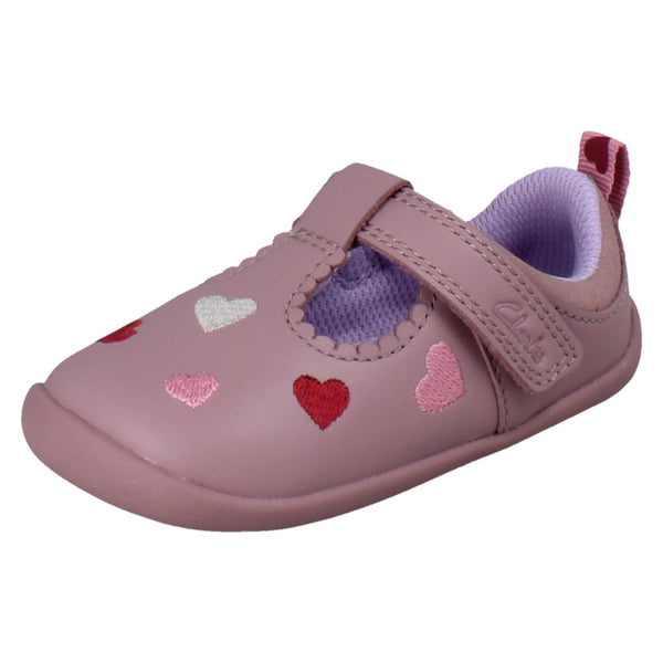 Girls Clarks Pre-Walker Shoes Roamer Heart T