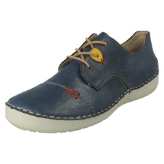 Ladies Rieker Casual Lace Up Shoes 52528
