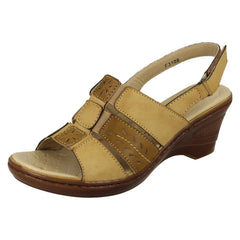 Ladies Eaze Casual Sling Back Heeled Sandals