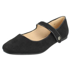Ladies Savannah Hook and Loop Strap Mary Jane Style Shoes F80590
