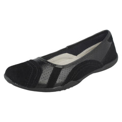 Ladies Down To Earth Flat Ballerina Shoes