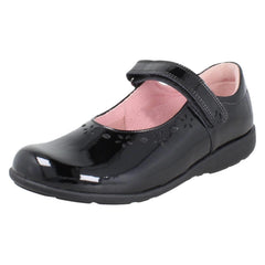 Girls Startrite Flower Punch Detail Mary Jane School Shoes Emily