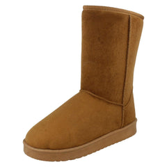 Ladies Spot On Mid Length Fleece Lined Boots F4406