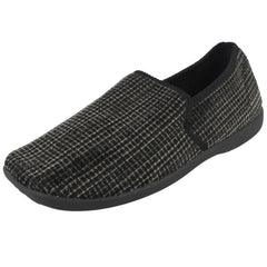 Mens Spot On Chequered Full Slipper X2034