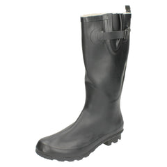 Ladies Spot On Flat Wellington Boots