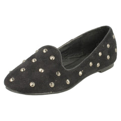 Girls Cutie Studded Loafer Flat Shoes
