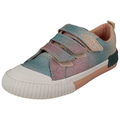 Girls Clarks Glittery Doodle Foxing Brill