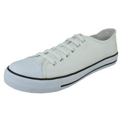 Mens Spot On Canvas Pumps A2187