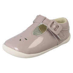 Girls Clarks Casual T-Bar Shoes Roamer Star