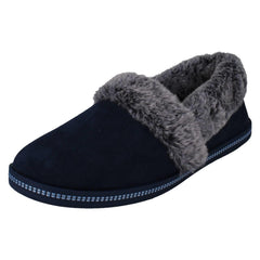 Ladies Skechers Cali With Memory Foam Vegan Full Slippers Team Toasty 32777
