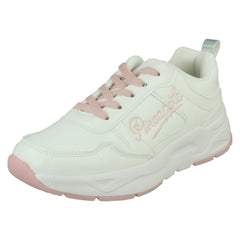 Girls Pineapple Casual Comfy Lace Up Trainers H2716