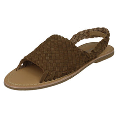 Ladies Leather Collection Slingback Sandals F00214
