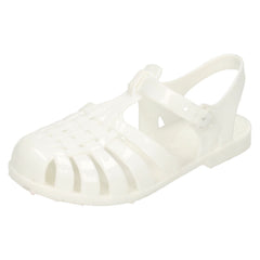 Girls Spot On Closed Toe Jelly Sandals