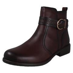 Ladies Remonte Zip Up Ankle Boots D0F81-00